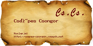Csépes Csongor névjegykártya