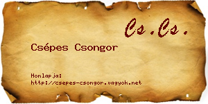 Csépes Csongor névjegykártya