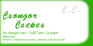 csongor csepes business card